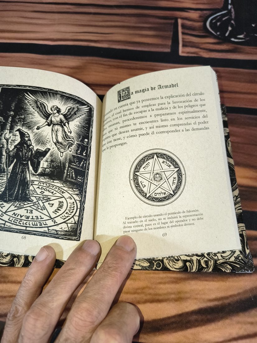 La magia de Armadel: círculo con el pentáculo de Salomón
